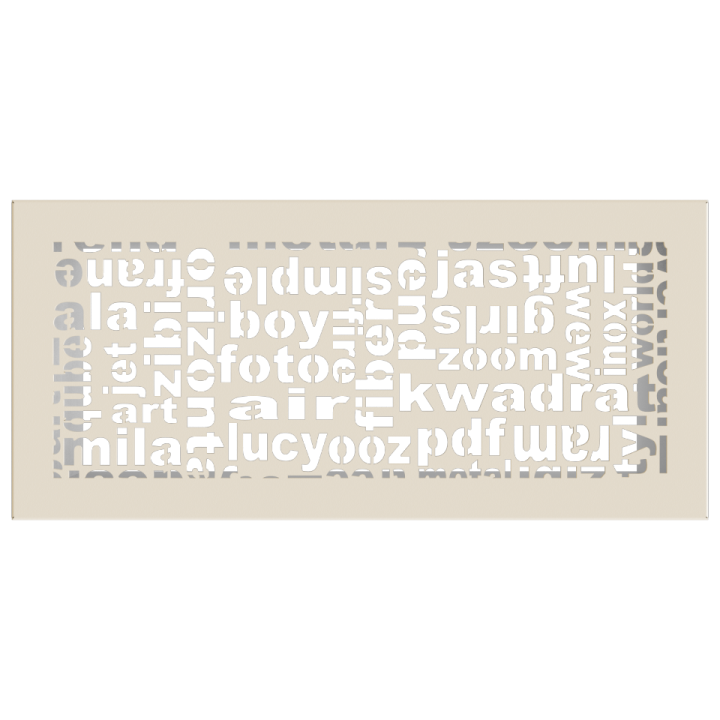 Решітка ABC кремова 17*37