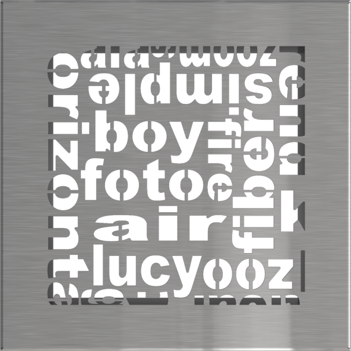 Решітка ABC шліфована сталь 17*17