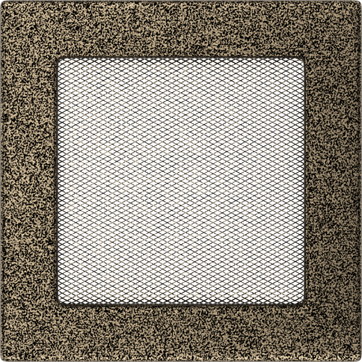 Решітка чорно-золота 17*17 (фарбована)