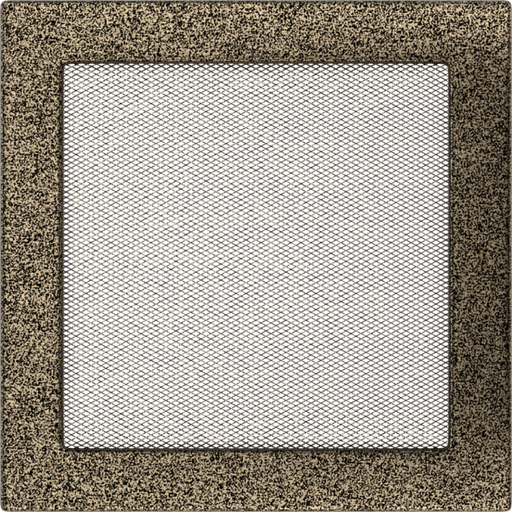 Решітка чорно-золота 22*22 (фарбована)