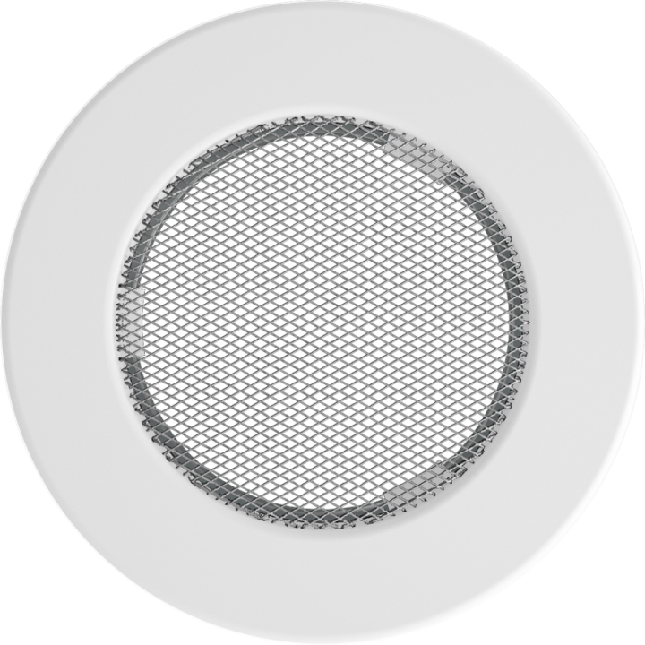 Решітка кругла біла 100