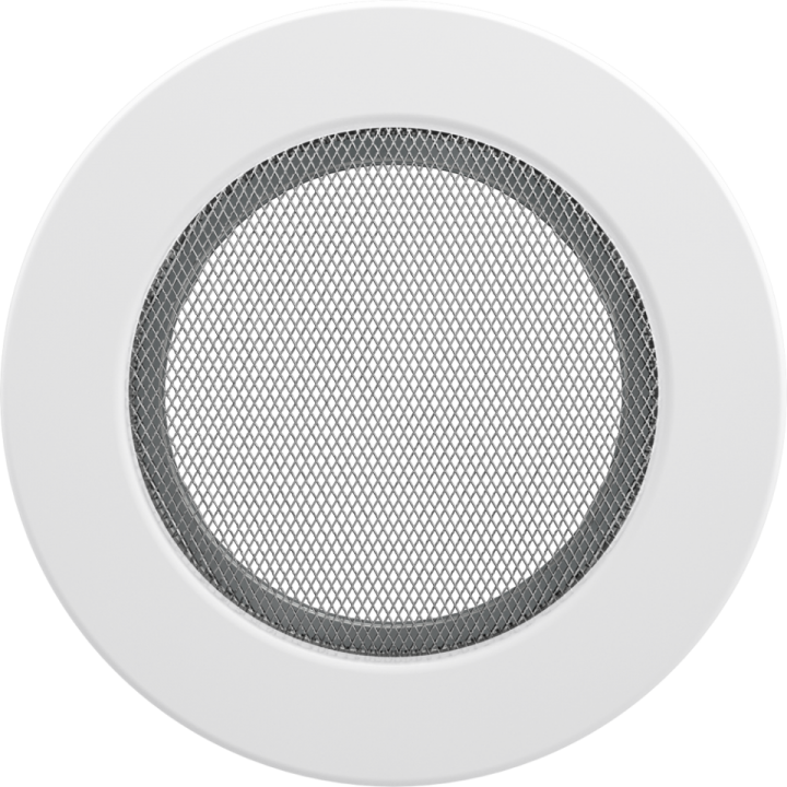 Решітка кругла біла 125