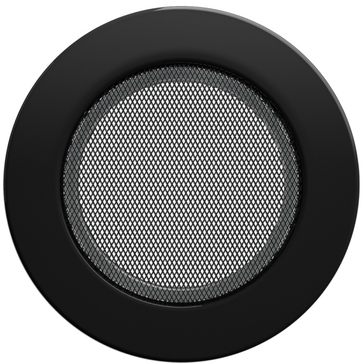 Решітка кругла чорна 125