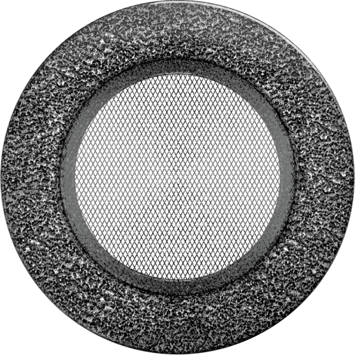 Решітка кругла чорно-срібна 125