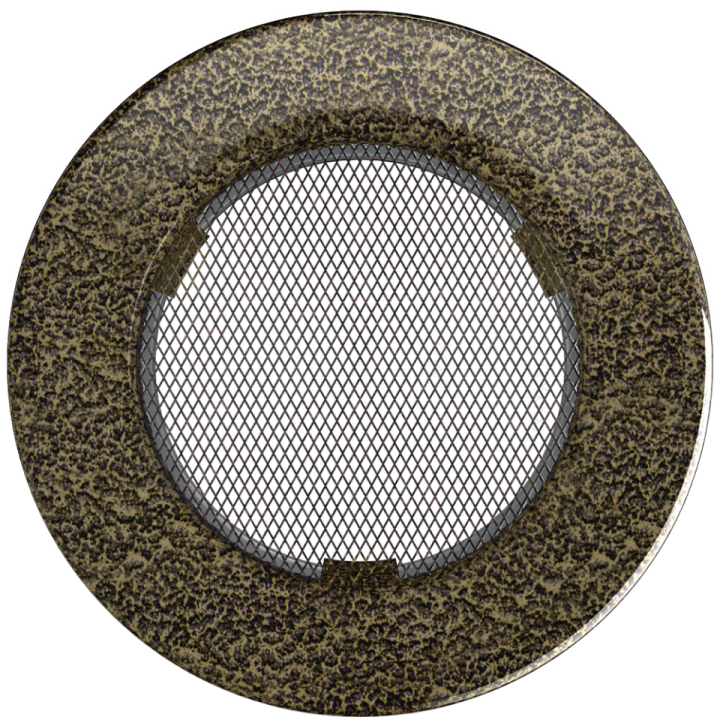 Решітка кругла чорно-золота 100