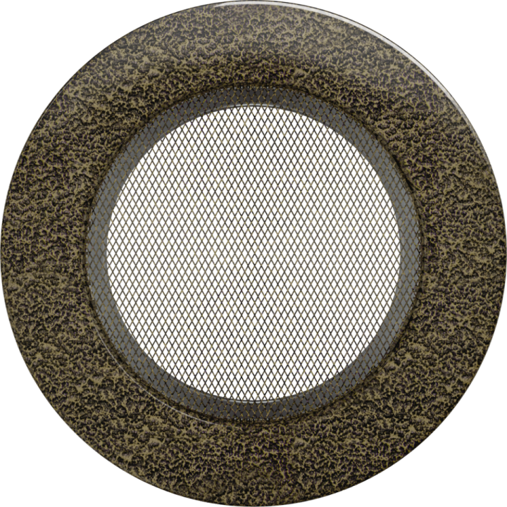 Решітка кругла чорно-золота 125