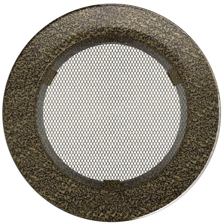 Решітка кругла чорно-золота 150