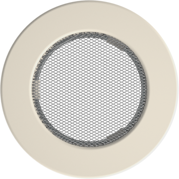 Решітка кругла кремова 100