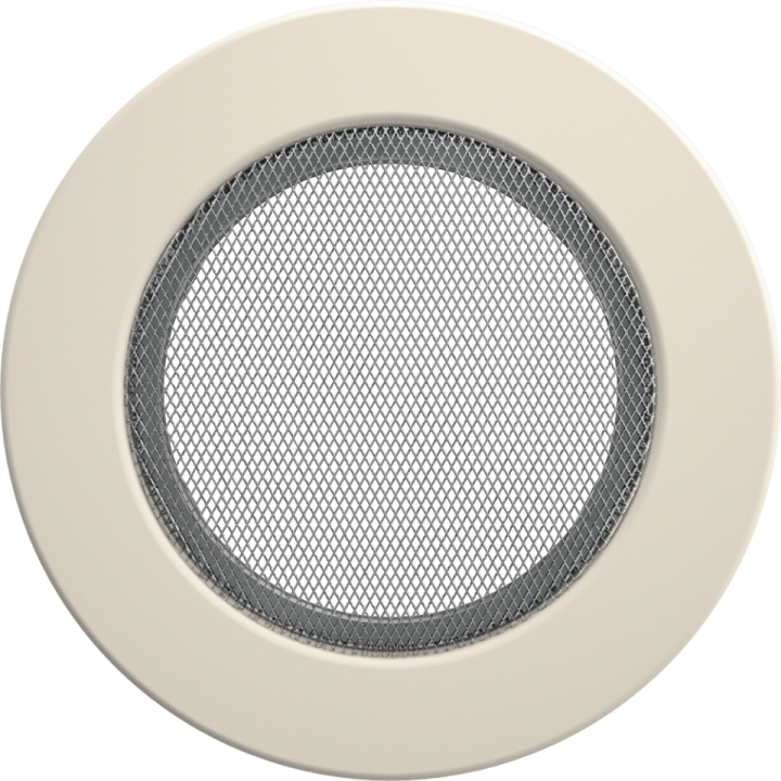 Решітка кругла кремова 125