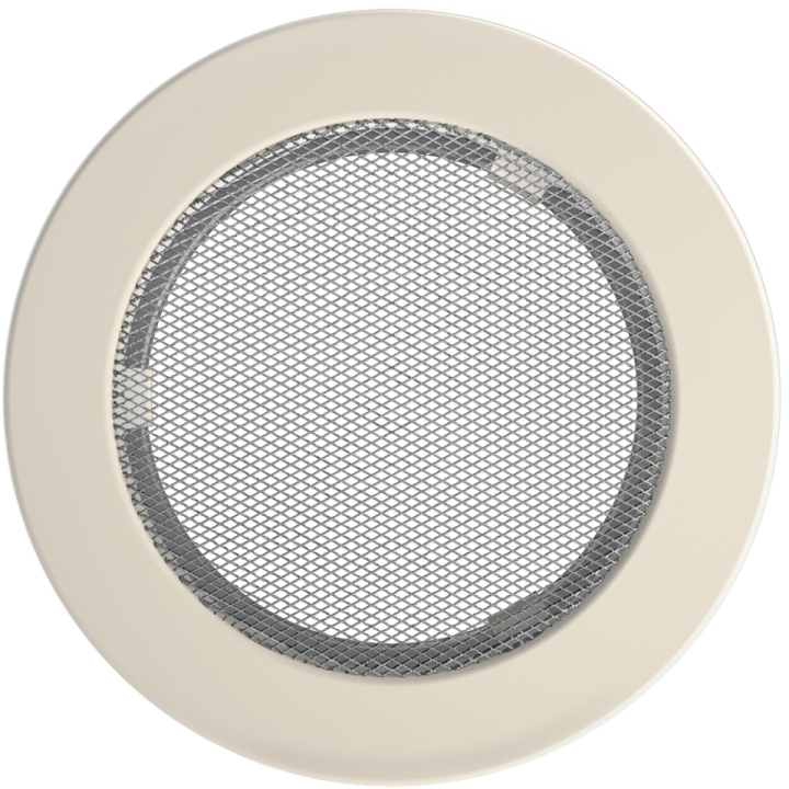 Решітка кругла кремова 150