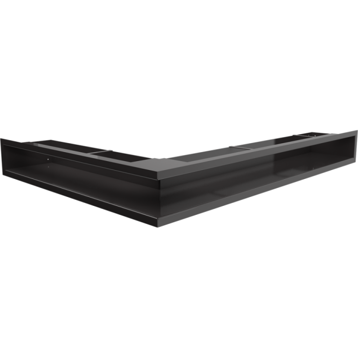 Решітка LUFT SF чорна кутова права 54,7*76,6*9