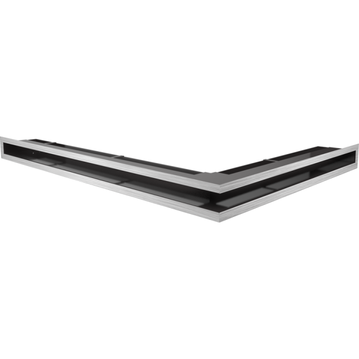 Решітка LUFT SF шліфована сталь кутова ліва 76,6*54,7*6