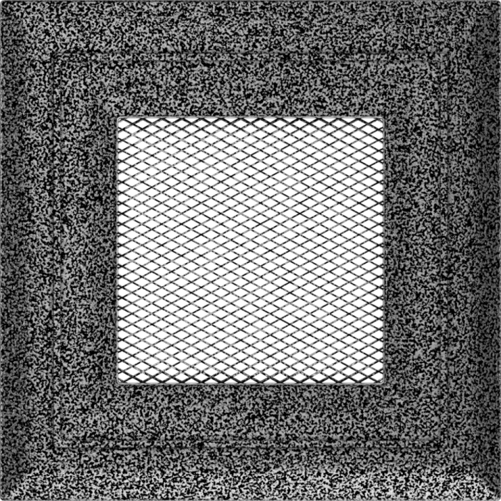 Решітка Oskar чорно-срібна 11*11 (фарбована)