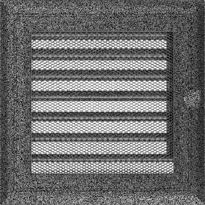 Решітка Oskar чорно-срібна 17*17 (фарбована) жалюзі