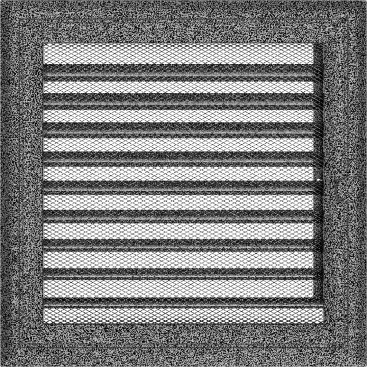 Решітка Oskar чорно-срібна 22*22 (фарбована) жалюзі