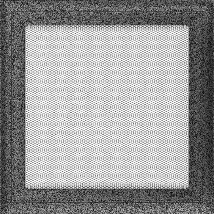 Решітка Oskar чорно-срібна 22*22 (фарбована)