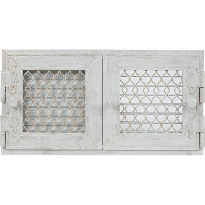 Решітка RETRO біла 22 двоє дверцят