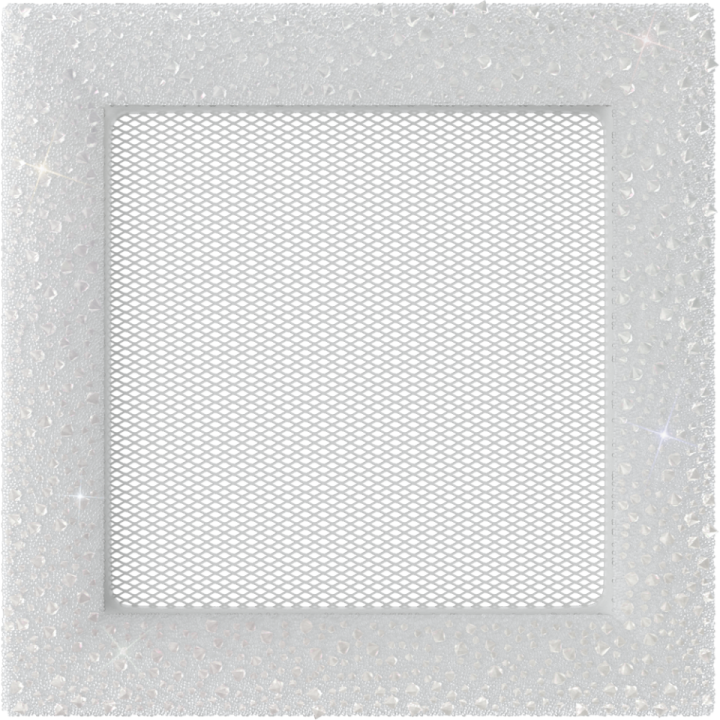 Решітка VENUS біла 17*17 зі стразами Сваровськи