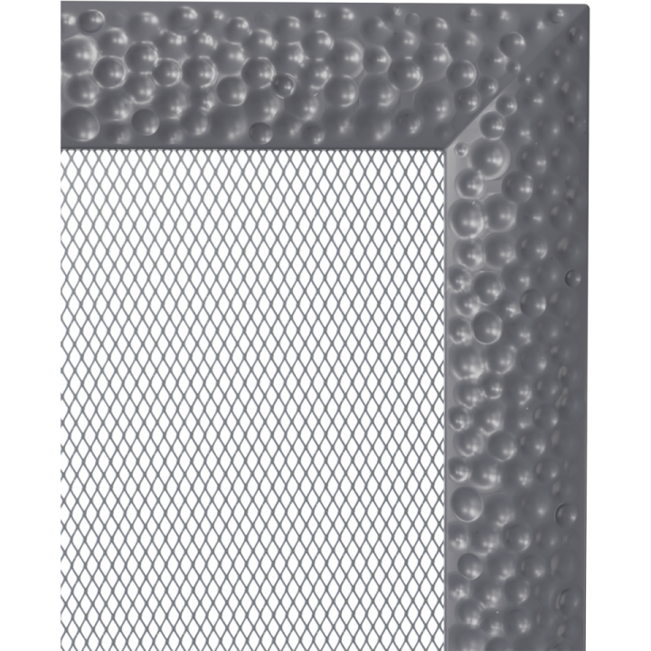 Решітка VENUS графітова 17*37