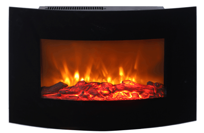 Настінний електричний камін Bonfire RLF-W03 (заокруглене скло)