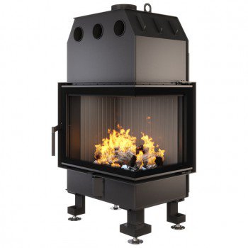 Камінна топка кутова SAVEN Energy 65х50х47R Black (14,5 kW) ECO
