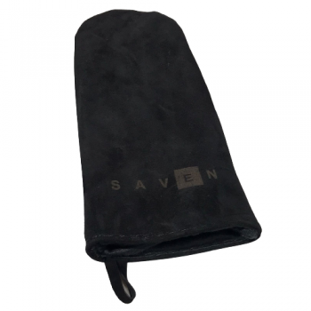 Шкіряна термостійка рукавиця для печей та камінів SAVEN