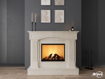 Портал для каміна (облицювання) Версаль Botticino/ Volakas