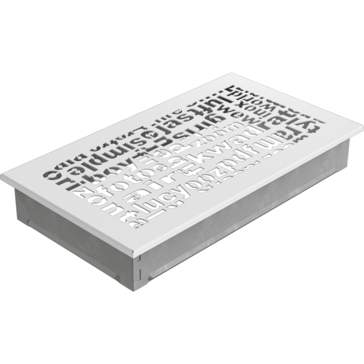 Решітка ABC біла 17*30