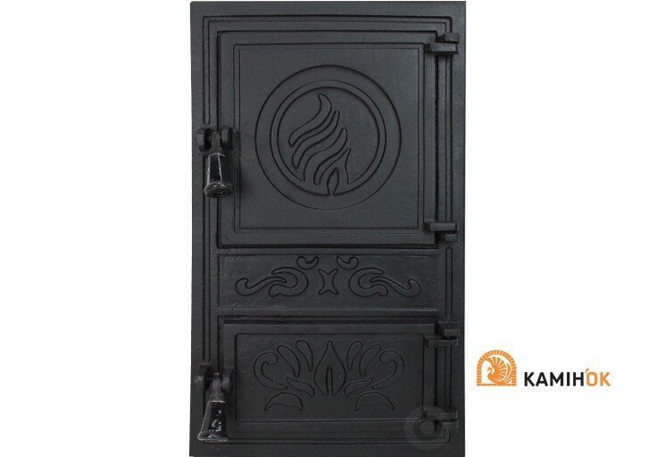 Фото1.Дверцята пічні без скла «FIONA WG» 305х510 мм