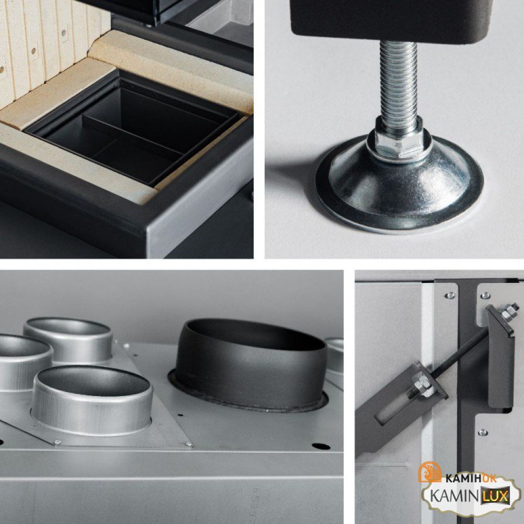 Фото4.Камінна топка UNIFLAM 660 DURO праве скло гільйотина