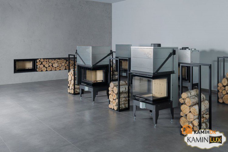 Фото3.Камінна топка UNIFLAM 660 DURO праве скло гільйотина