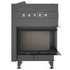 Фото1.Камінна топка кутова SAVEN Energy Up 75х50х47R Black (15,1 kW) ECO